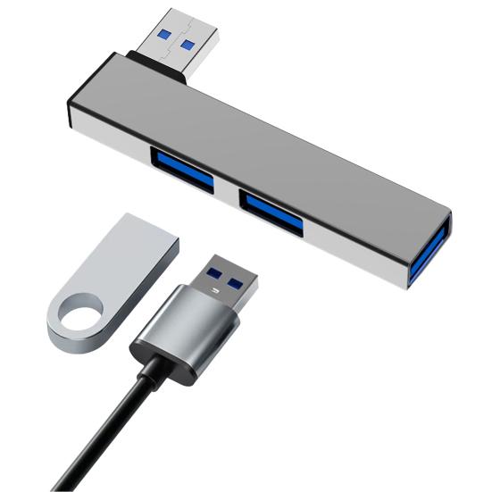Док-станция для ноутбука с портами USB, быстрое расширение возможностей подключения, компактный дизайн, портативный универсальный концентратор-расширитель