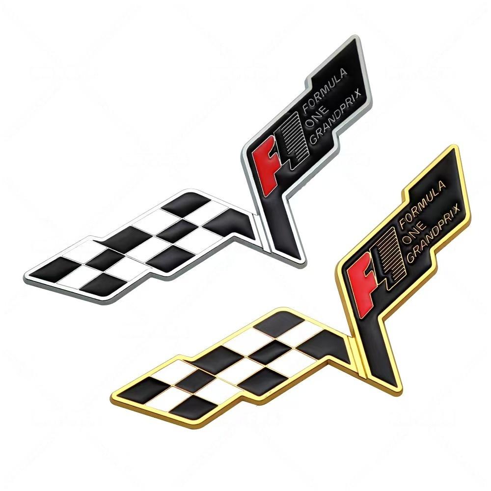 1Pc 3D Metal Car Front Hood Badge Sticker Fender Rear Trunk Emblem Decal Refitted Logo Exterior Decoration