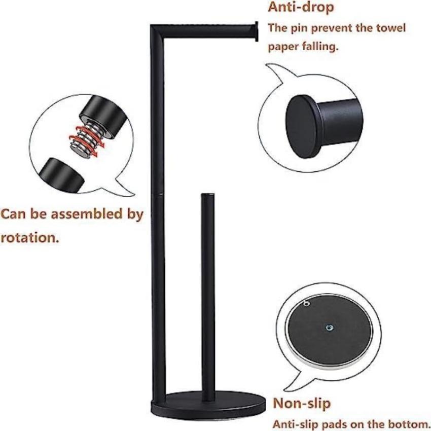 1 шт. Напольный держатель для бумажных полотенец, напольный держатель для туалетной бумаги, держатель для бумажных рулонов из нержавеющей стали, стойка для хранения, ванная комната