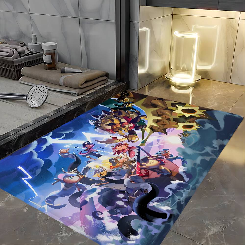 Anime Cookie Run K-Kingdom Entrance Door Mat Nordic Style Bedroom Living Room Doormat Home Balcony Anti-Slip Modern Home Decor