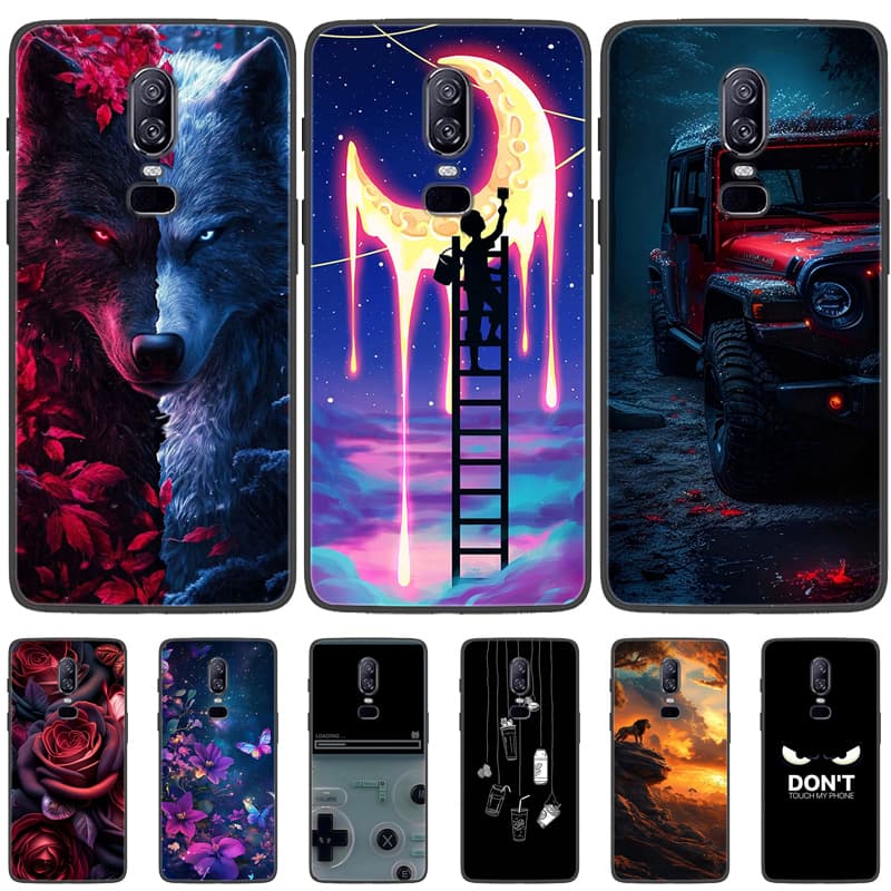 Чехол для Oneplus 6 6T Силиконовый Мягкий ТПУ Задняя Крышка Чехол для Телефона Для One Plus Oneplus 6t 6 T Чехол Черный Чехол Coque Fundas Capa
