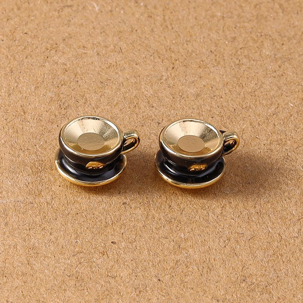 5 шт. Милые Подвески в виде Кофейных Чашек, Пирожных, Шоколада, Пончиков для Изготовления Серёг, Ожерелий, DIY Аксессуары для Бижутерии