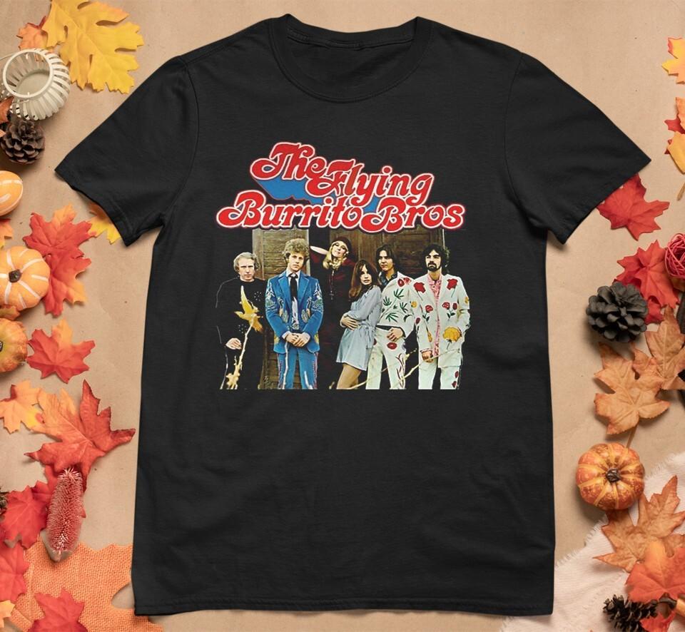 Унисекс черная футболка The Flying Burrito Brothers