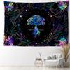 Colorful Petal Life Tree Tapestry Wall Hanging Psychedelic Witchcraft Hippie Tapiz Bohemian Living Room Bedroom Home Decor
