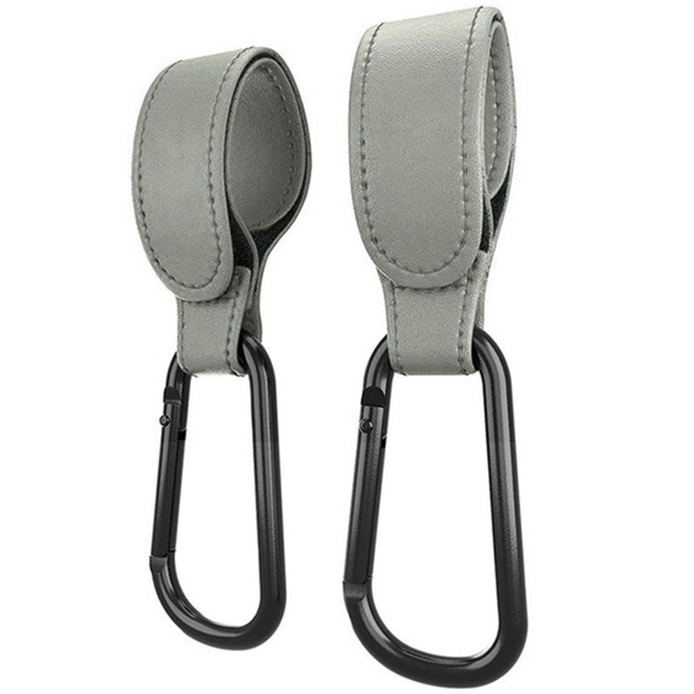 Accessories PU Leather Stroller Hooks Clips Cart Organizer Baby Bag Stroller Hook Pram Hook