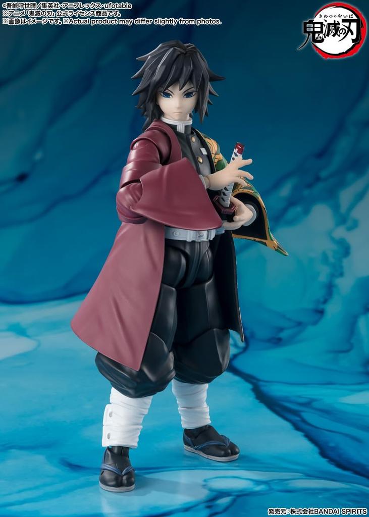 TAMASHII NATIONS Demon Kimetsu no Yaiba Giyu Tomioka 150mm PVC ABS Painted Action Figure S.H.Figuarts Slayer Approx. &