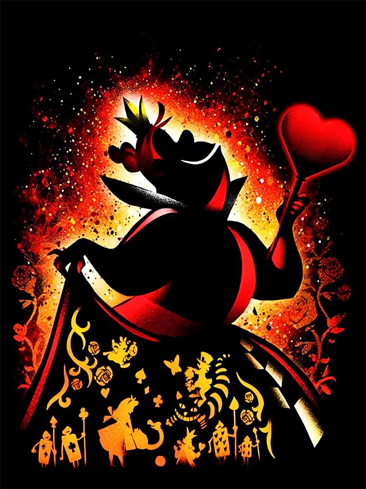 Disney 5D Алмазная Живопись Персонаж Диснея Неоновый Силуэт Стиль Декор DIY Полная Алмазная Мозаика Инкрустация Набор для Вышивания Крестом Подарок