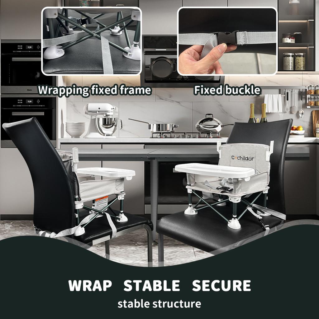 Стульчик для кормления ребенка, складной детский стол и стул, которые можно использовать для увеличения высоты сиденья, портативный для кемпинга на открытом воздухе