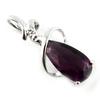 [E3609] - Серебряный кулон «Люси», фиолетовый