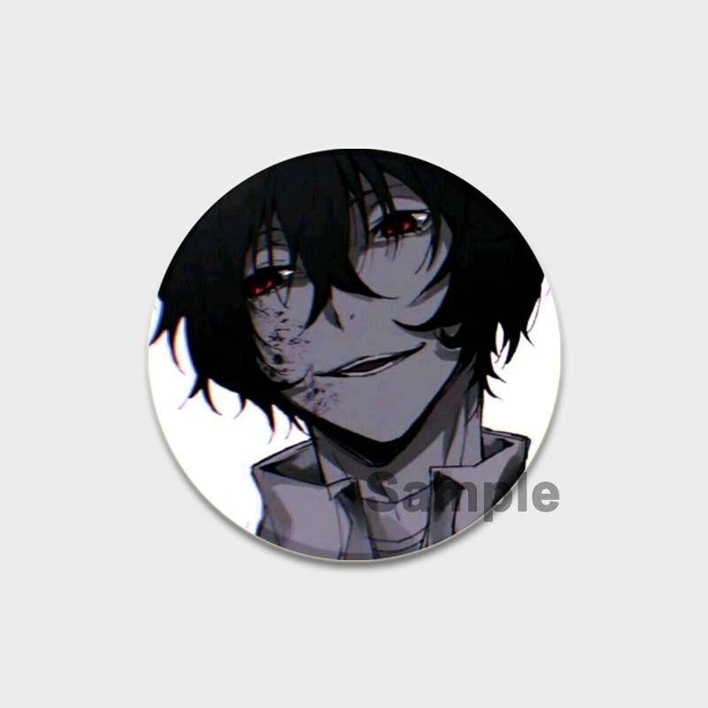 58 мм аниме булавка Bungo Stray Dogs нагрудные булавки Chuuya Ranpo Yosano акриловая брошь ручной работы из эпоксидной смолы значок ювелирный аксессуар для рубашки-сумки