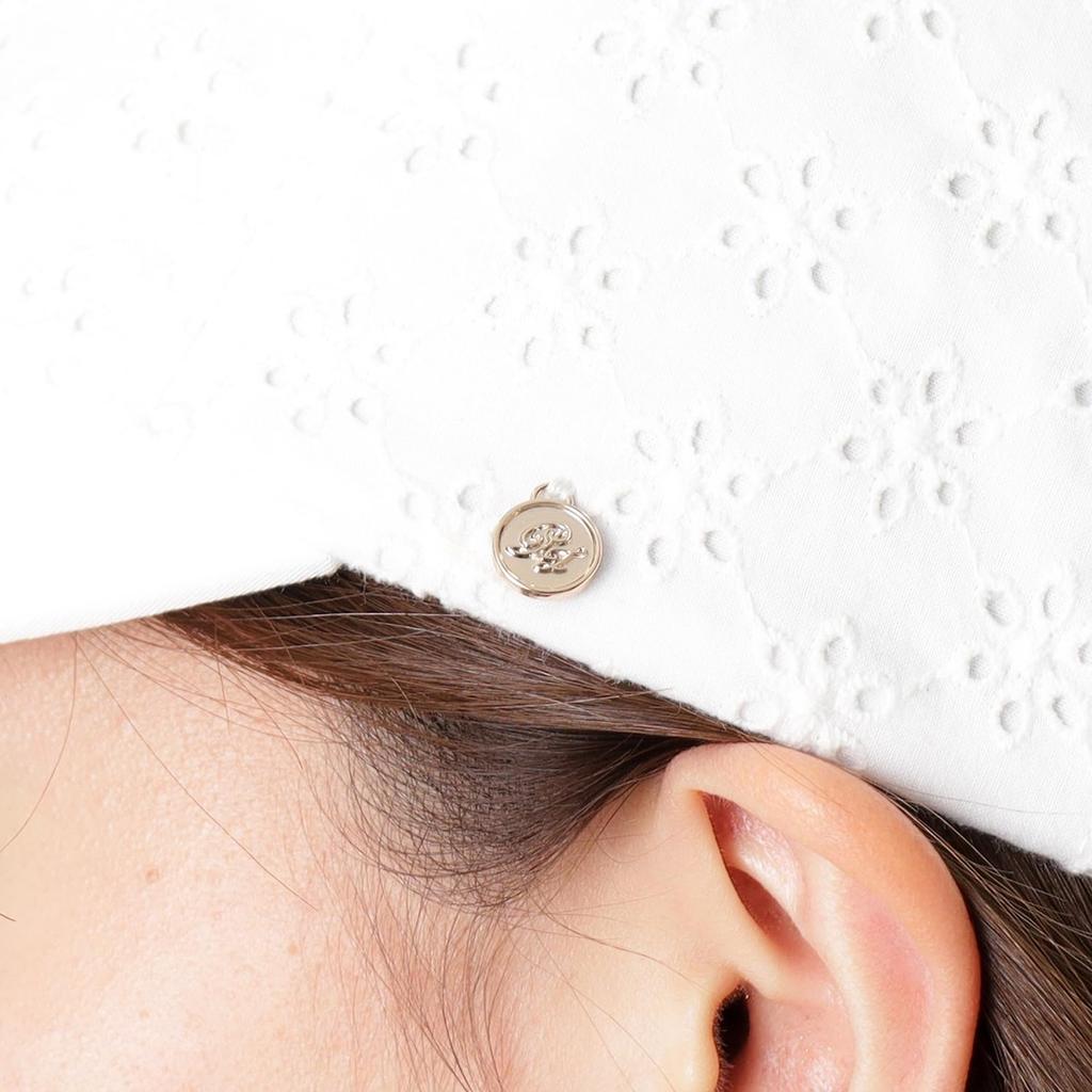 Moonbat PAUL JOE ACCESSOIRES Шапка с глубоким кружевом и логотипом 71004 и брелок, Белый,