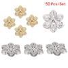 50шт / набор филигранных цветков для DIY