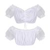 Women Oktoberfest Dress Traditional Bavarian Costume with Lace Up Bodice Short Sleeve Skirt Outfit
