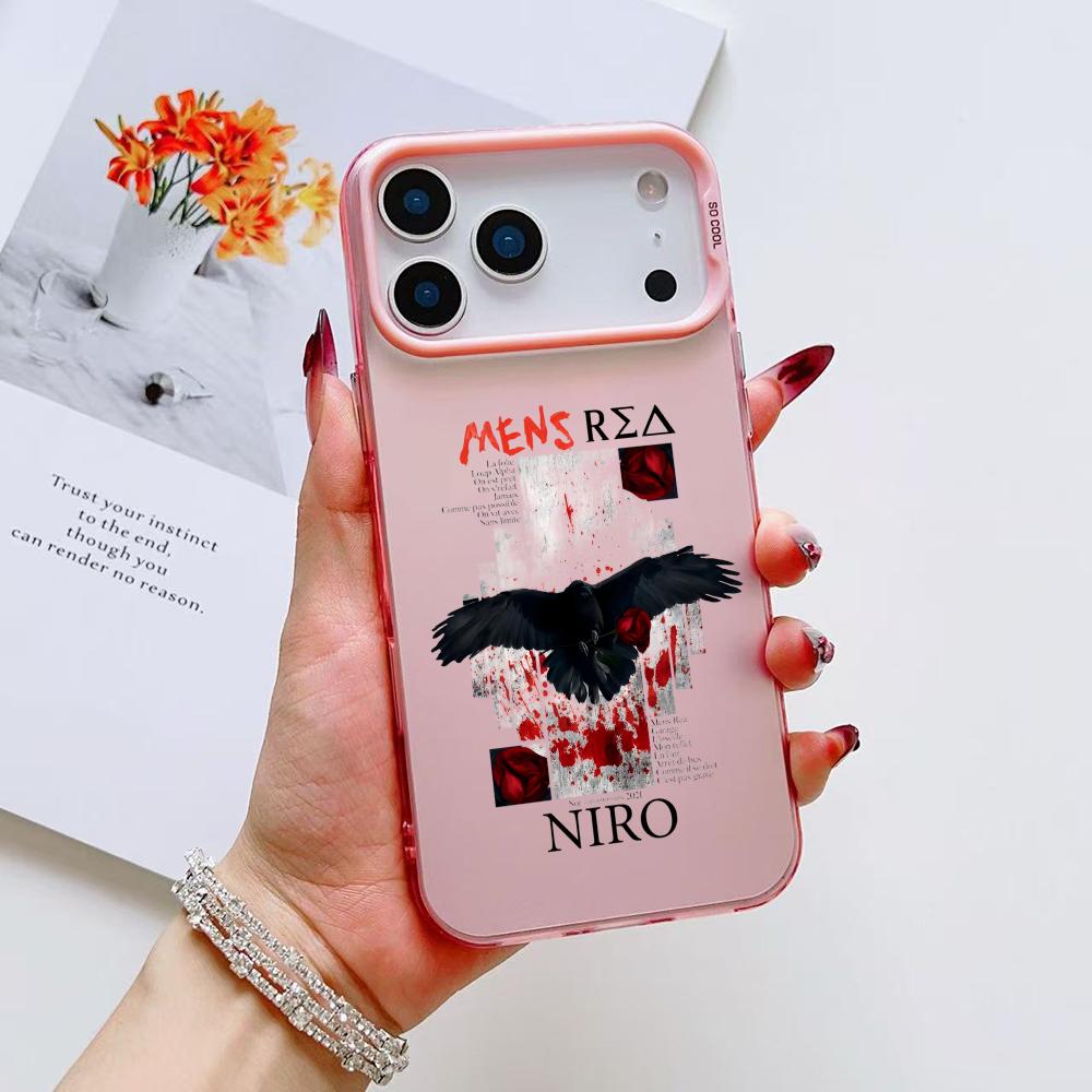 Rapper N-NIRO OX7 Phone Case For iPhone 17 16 15 14 13 12 11 Pro Max Air Matte Laser Aurora Shockproof Funda