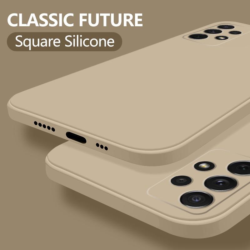 For Samsung A56 A16 A36 A55 A15 A35 A54 5G Case Liquid Silicone Phone Case For Samsung Galaxy S25 Ultra S24 FE S23 S22 A52 5G Cover Candy Shockproof