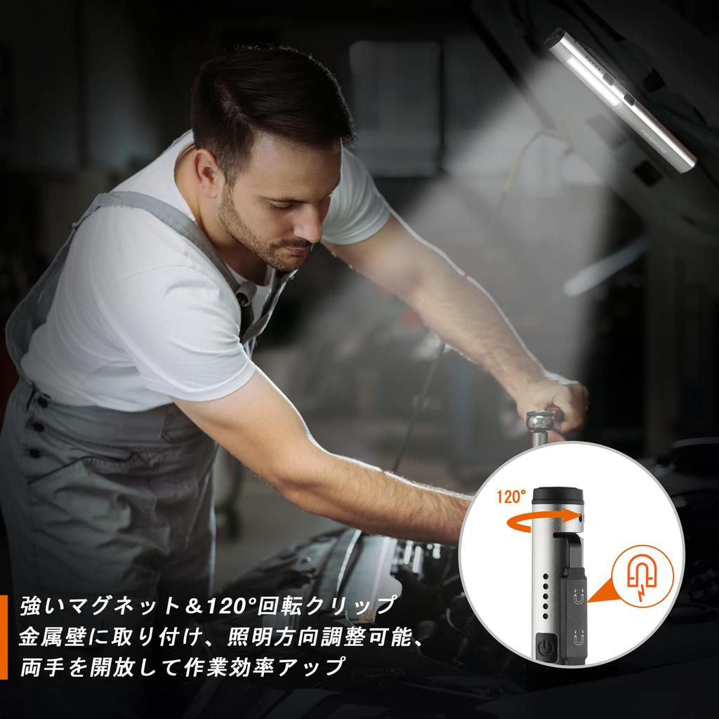 Ручной светодиодный фонарик DuraBrite COB 365 нм УФ USB Компактный и идеальный для минералов и флуоресцентного отбеливателя Серый фонарик, Фонарик, Ручка-фонарик, Прожектор,