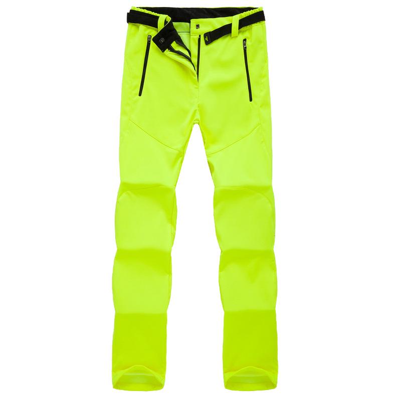 Fashion Outdoor Woman Winter Hiking Ski Pants Warm Fleece Padded Windproof Waterproof Trousers