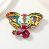 Винтажная цветная брошь в виде слона с украшениями из стразов для стильного платья с аксессуарами-брошами против бездомных животных
