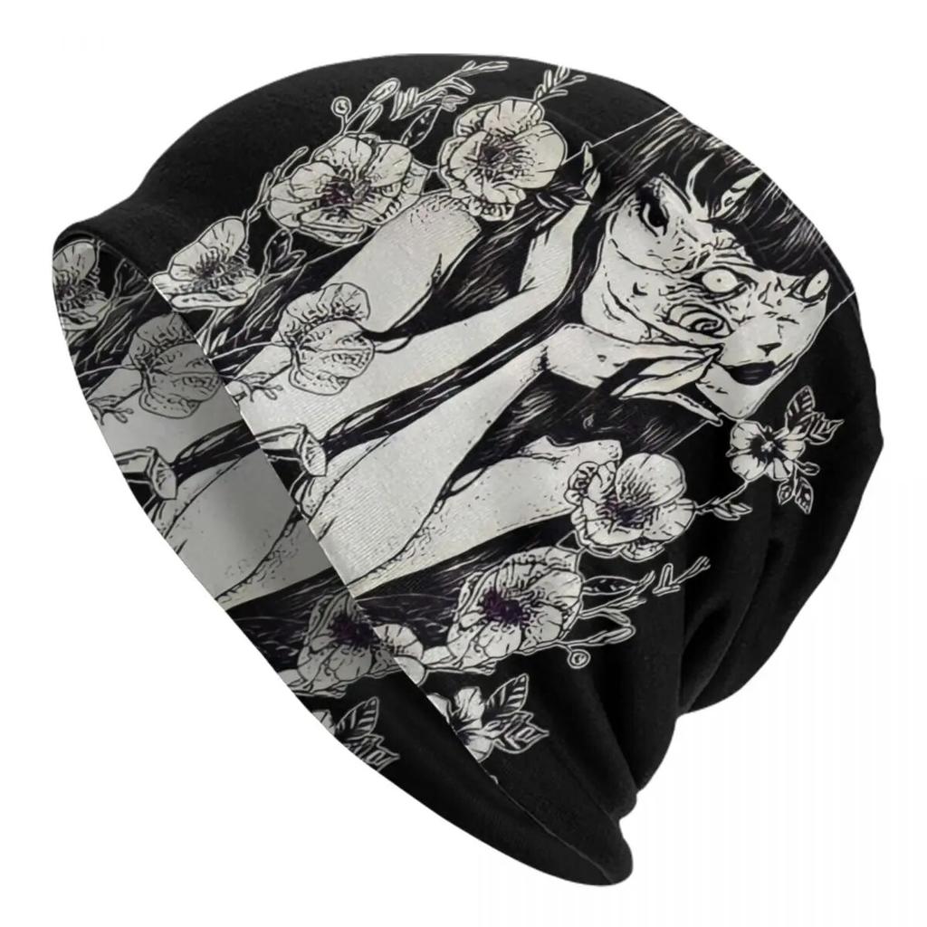 Цветочная шляпа Tomie Junji Ito, вязаная шапка, модная унисекс для взрослых, Япония, ужасы, манга, зимние теплые шапочки с черепами, шапка унисекс