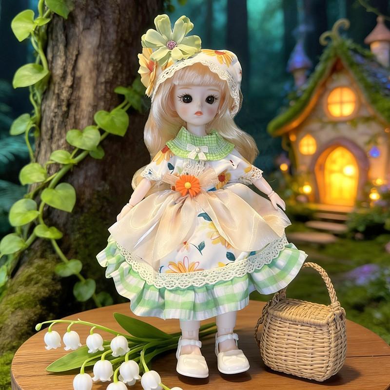 Набор одежды для кук Лолита 30 см 6-точечные куклы BJD Только одежда Не плюшевая игрушка Для девочек Возраст 4-6 лет