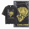 G24 Exclusive Big Size Cool Cotton Men's COOLMIND Printed Graphic T-shirt, Acid Washed Streetwear O-neck Unisex Short Sleeve Tee for Men Women