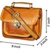 Leather Satchel Shoulder Bags for Women Vintage Crossbody Handmade Travel Everyday Small Purse