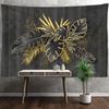 Ins растительный гобелен с листьями сусального золота, настенный простынь, пляжное полотенце, коврик для йоги, эстетическое украшение для спальни, домашнего декора