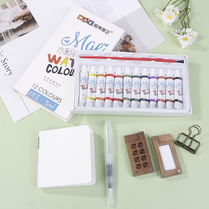 Карманный набор акварельных красок для путешествий, Крошечный набор акварельных красок, Мини-набор акварельных красок, Мини-портативный набор акварельных красок для путешествий