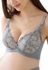 Maternity Nursing Supervised by a Midwifery Made with Fits with Gummy for and Fluffy Mama Size Grey Lace [ANGELIEBE] Bra, Bra, Clinic, Moms, Soft,