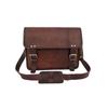 18 In Goat Leather Messenger Bag Office School Laptop Satchel Shoulder Bags