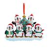 Personalized Family Christmas Ornament Cute Penguin Holiday Winter Gift 2025  Family Ornament Christmas Tree Decorations