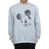Disney Mens Mickey Mouse Text Face Sweatshirt