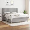 VidaXL Divan Bed with Mattress Light Grey 160x200cm Fabric - Model 3132321