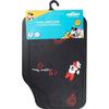 Tapis De Sol Tataway Paire De Tapis De Voiture Minnie Mouse, Pvc, Universel, 44 X 65 Cm, Noir Et Rouge