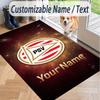Custom Text Printed Rug PSV Eindhoven FC Non Slip Floor Carpet For Home Room Decor