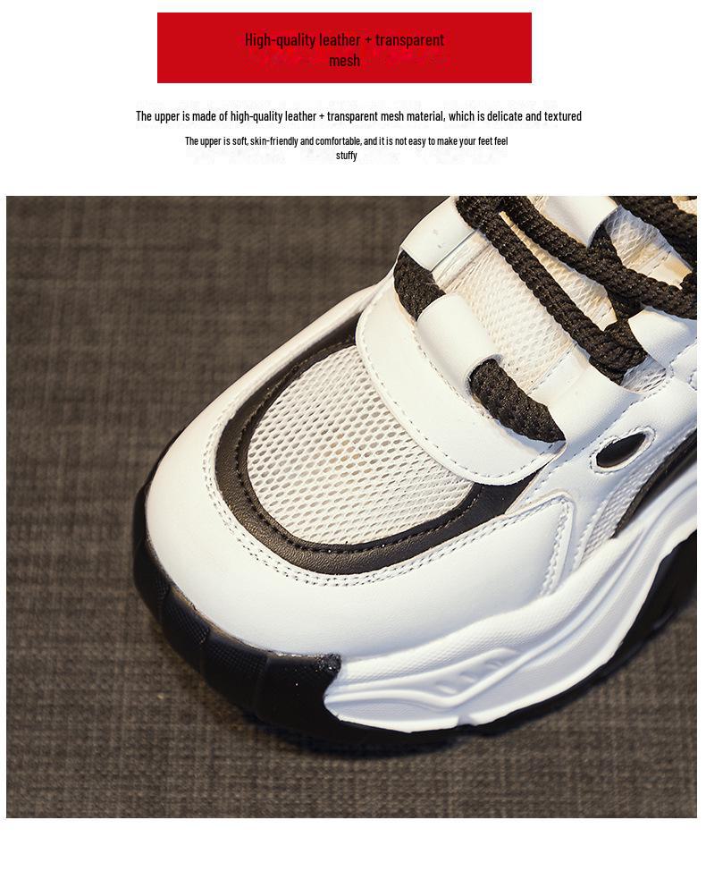 Весна 2025 г. Модные женские туфли Daddy на платформе, увеличивающие рост - повседневная модная спортивная обувь