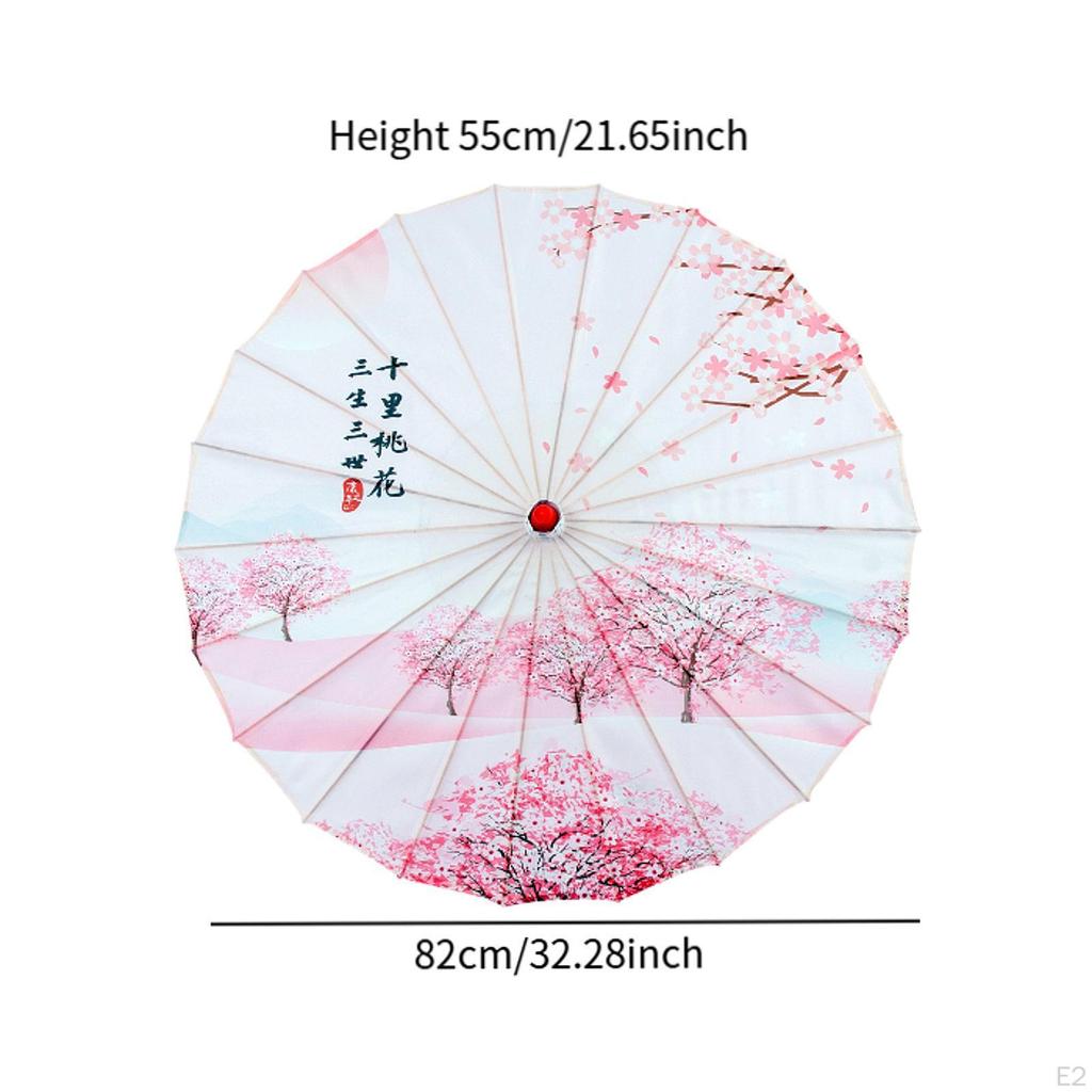 Китайский зонт из промасленной бумаги, античный восточный зонтик от солнца для женщин, танцевальные подарки