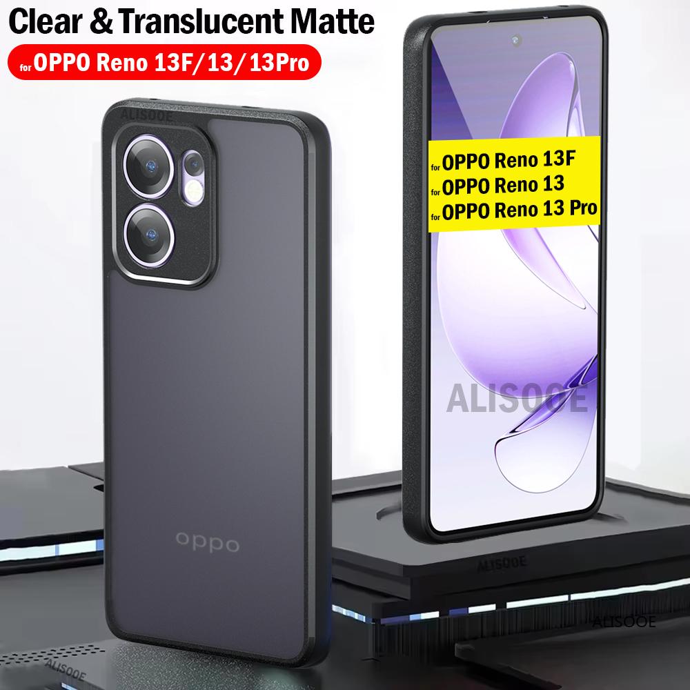 Чехол для OPPO Reno 13F 13 Pro Ультратонкий Матовый Полупрозрачный и Прозрачный Полная Защита Funda для OPPO Reno 13 Pro Capa