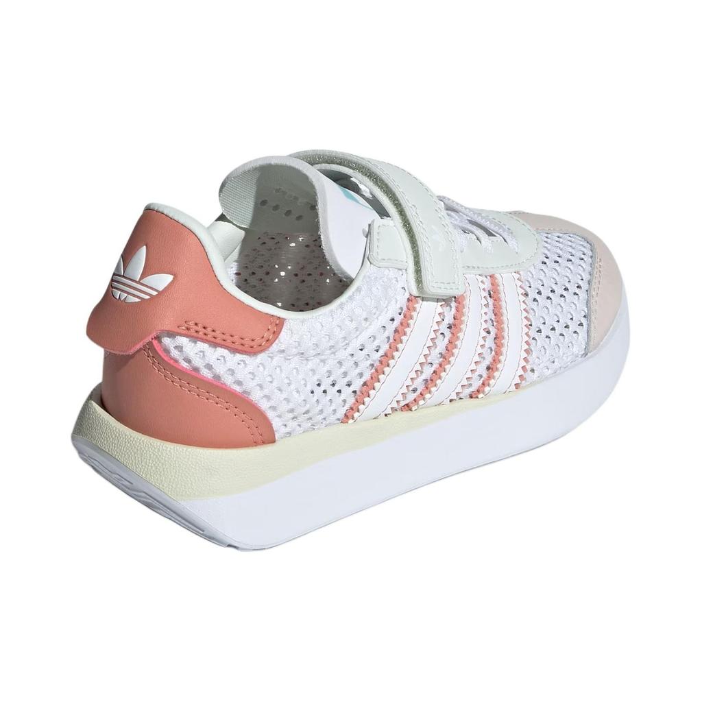 Adidas Originals Country Xlg Comfortable Versatile Low Top Kids Casual Shoes Kids Casual Shoes White Brown Pink IF6898