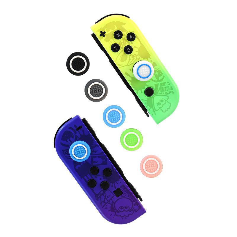 Крышка джойстика Nintendo Switch: Нескользящая силиконовая защита для Lite и OLED - дизайн с одним кругом и квадратными точками