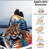 1PC Wildcat Forest Print Blanket, Soft Throw Blanket - Warm & Cozy for Couch, Bed, Office, and Travel yy250912188