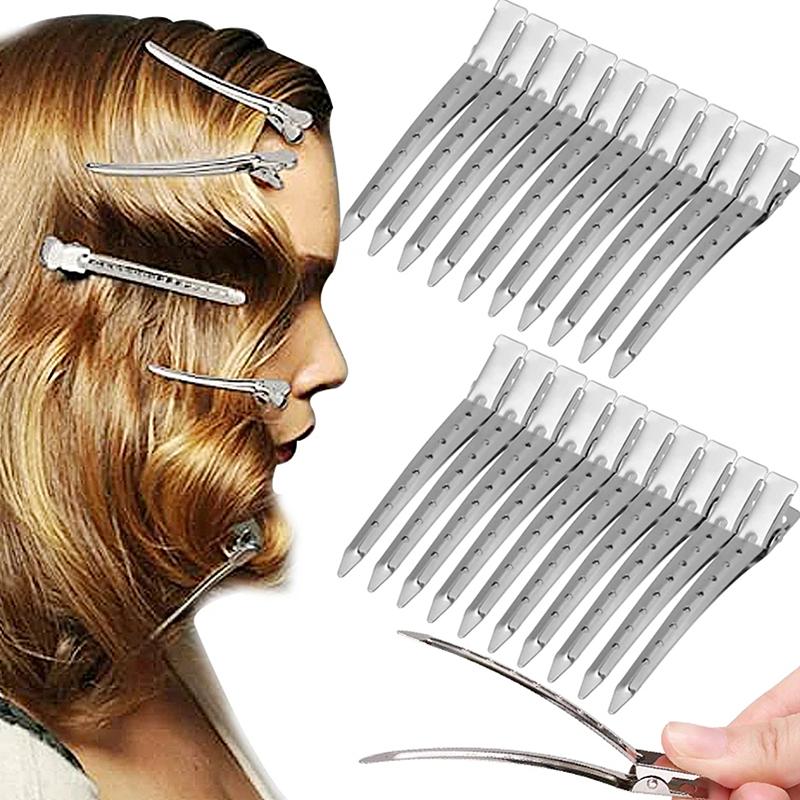 10 шт. металлические заколки для волос для укладки, профессиональные салонные шпильки, зажимы для волос, пушистые зажимы «сделай сам», аксессуары для волос