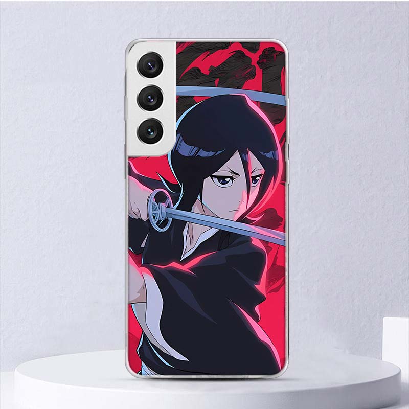 Bleach Кучики Рукия Мягкий Чехол Для Samsung Galaxy S25 S24 S23 S22 Ultra Чехол для Телефона S21 S20 FE S10 Plus S10E S25U Funda Coque