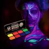 8-color Fluorescent Solid Water-soluble Body Painting Outdoor Face Color for Halloween World Cup Fans Pigment