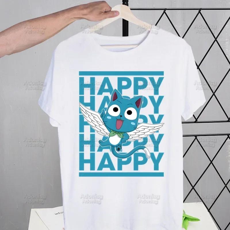 Мужские футболки Fairy Tail Guild Забавные Хип-хоп Летние Женские Мужские Футболки Ульззанг Харадзюку Мультяшные Аниме Нацу Зодиак Футболка Рубашка