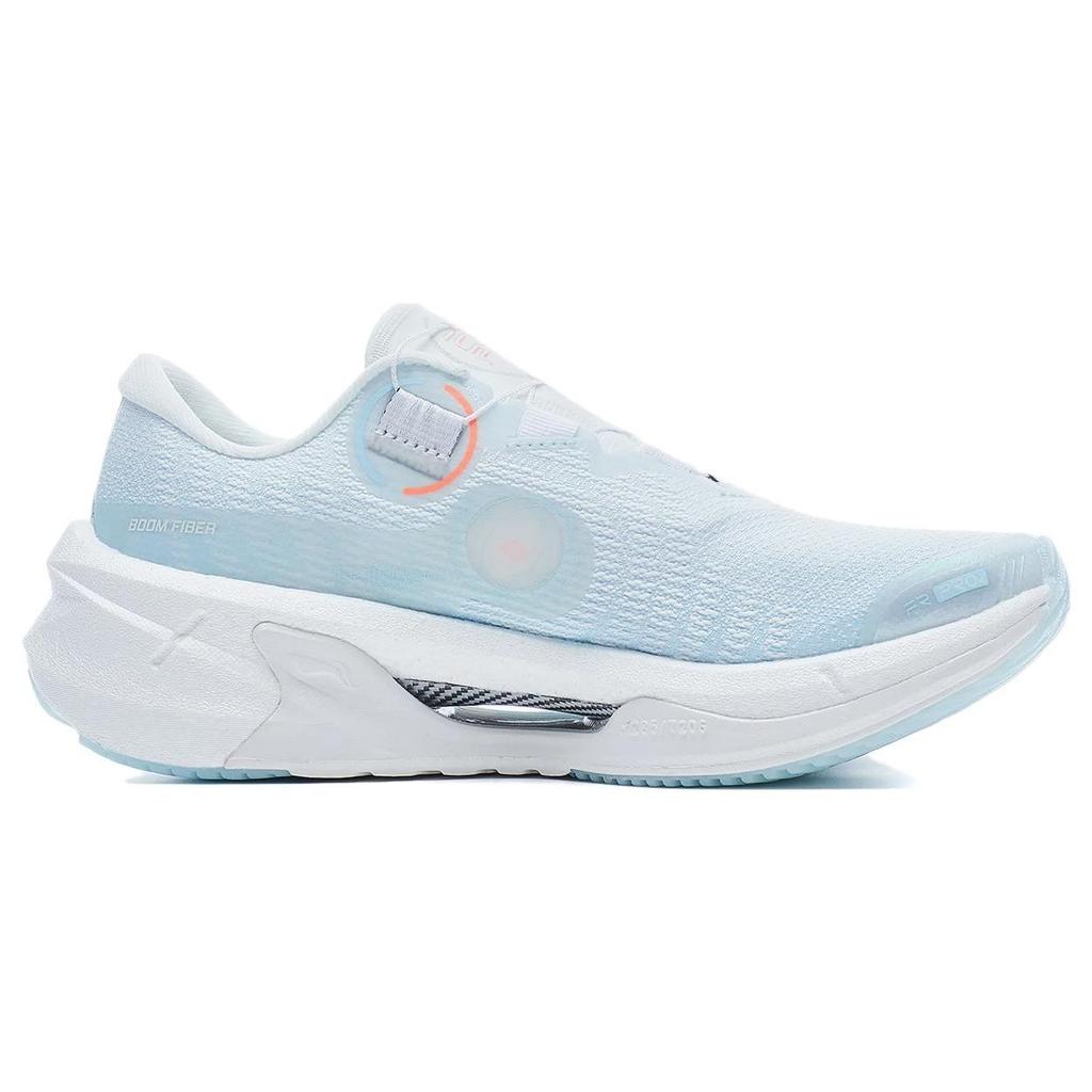 Lining Lijun 7 Pro V2 Comfortable Non-Slip Wear-Resistant Low-Top Running Shoes Women Running Shoes White Blue ARZT010-2