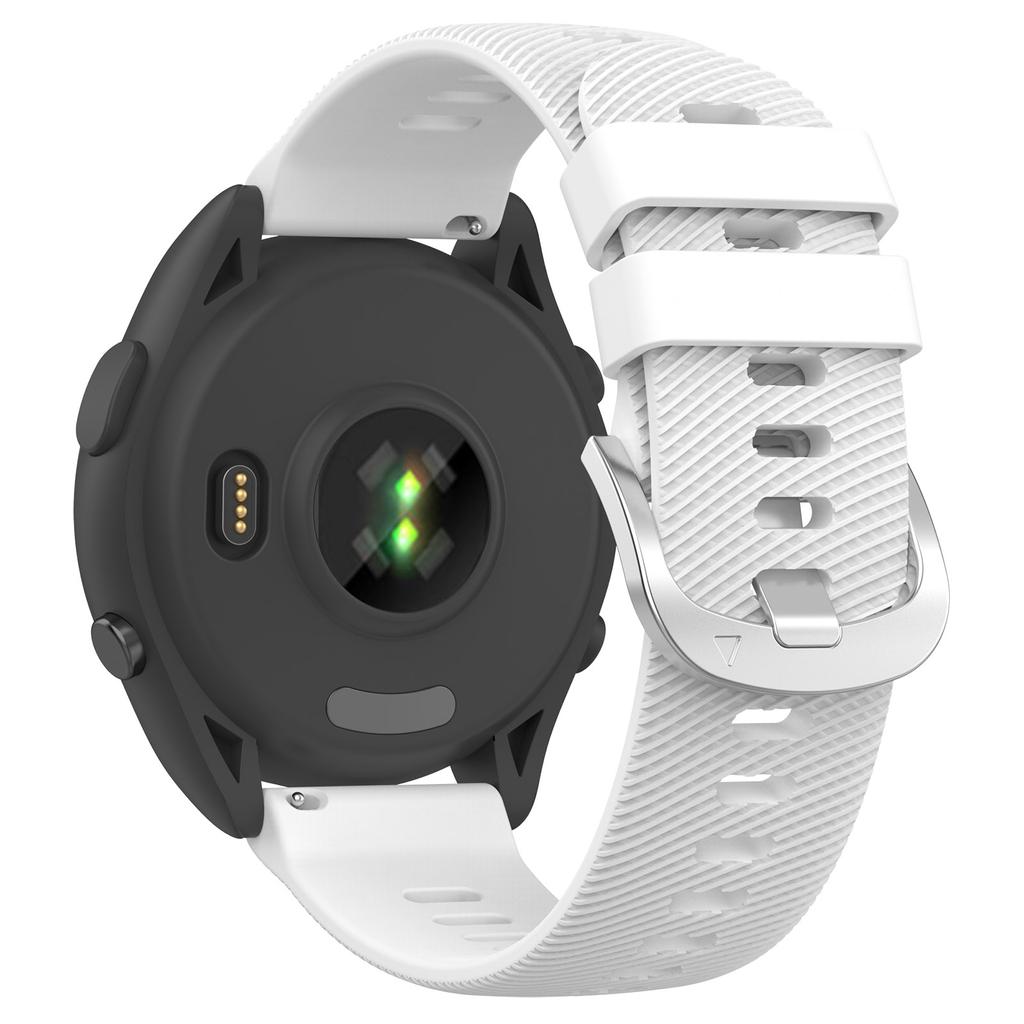 Силиконовый ремешок для часов Garmin Forerunner 256S 18 мм, с поперечной полоской, сменный ремешок