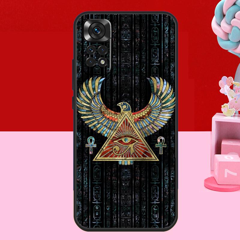 Египетский Глаз Гора Чехол Для Xiaomi Redmi Note 11 12 13 14 Pro 9 10 Pro 11S 12S Redmi 14C 10C 12C 13C Мягкий Чехол