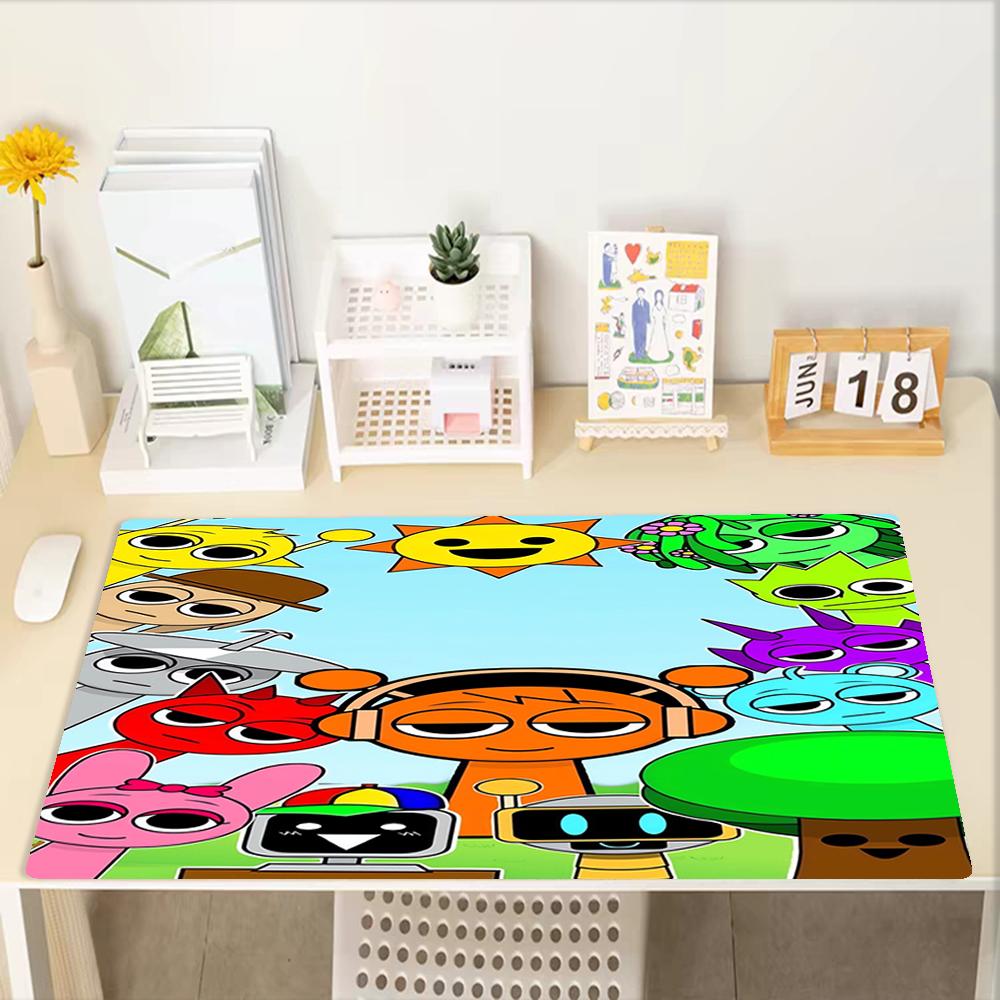 Sprunki Theme Mouse Pad, Non Slip Rubber Base, Multifunctional Office & Home Decor, Perfect for Workspace Personalization.