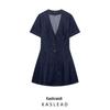 Spring 2025 Women's European & American Style Denim Mini Dress